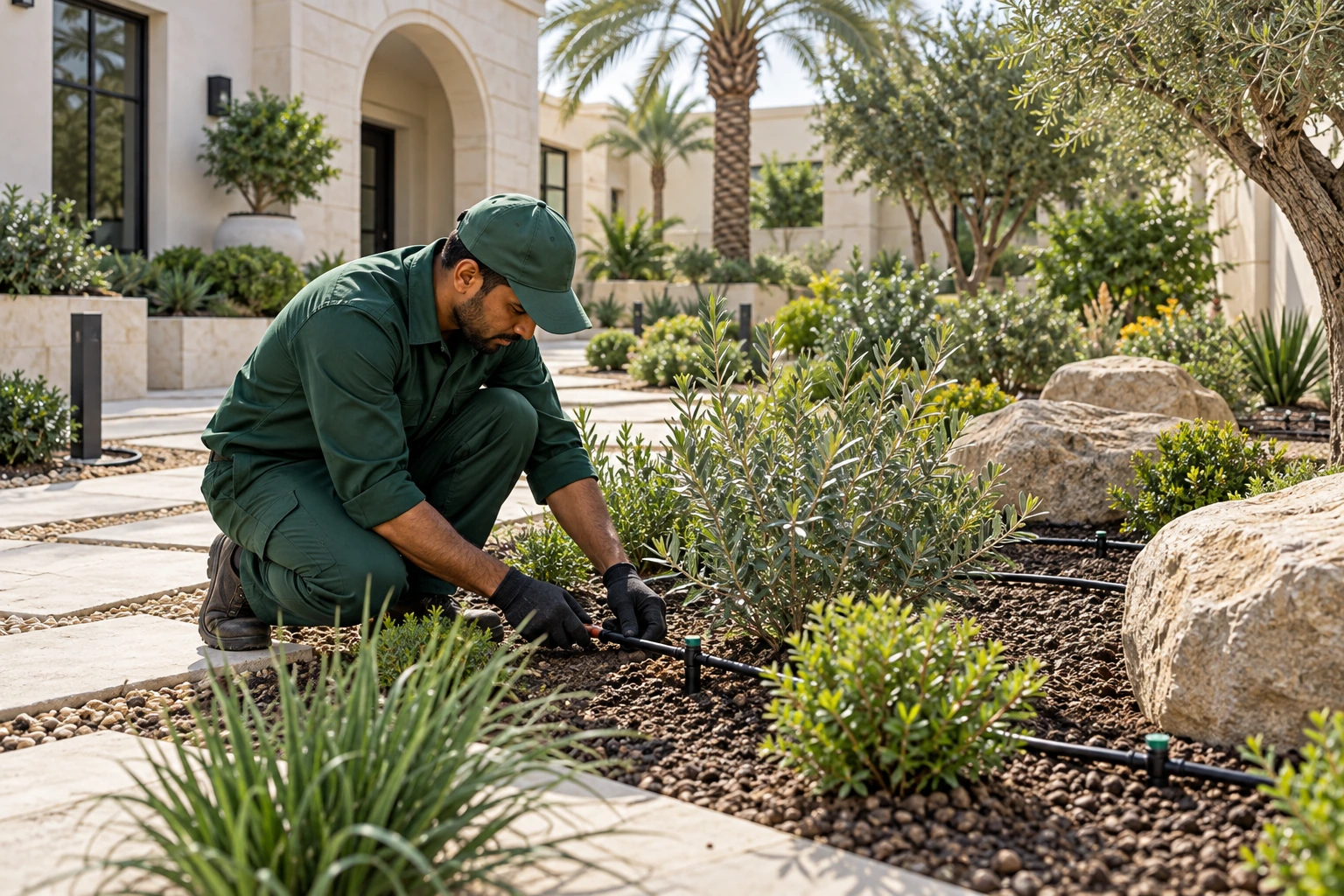 Landscaping & Irrigation Works — illustrative service image